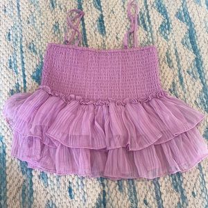 NWOT bbdakota lilac smock signals top